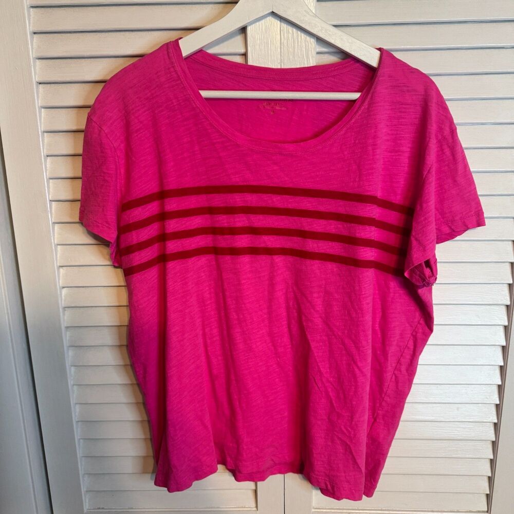 VINEYARD VINES STRIPED PRIMA COTTON SURFTEE COASTAL PREPPY SZ M‎
